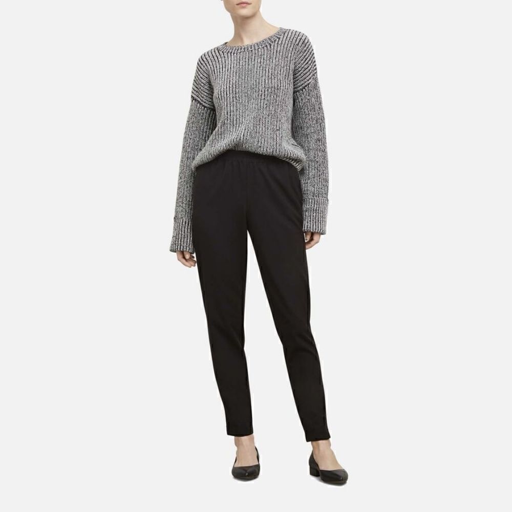 Kenneth Cole Black Satin Trim Women's Joggers